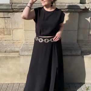 Ensemble top + jupe noir