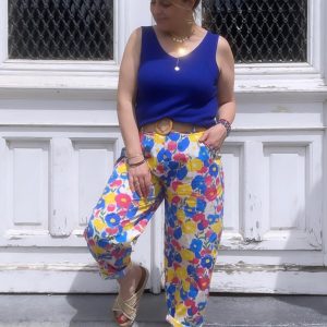 Pantalon fleuri