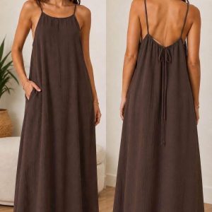 Robe dos nu à lier